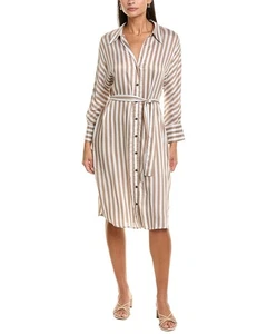Vestido midi para mujer Peserico mezcla de seda - Imagen 1 de 5