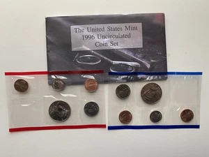 1996 PD US Mint Set No Quarters - Picture 1 of 3
