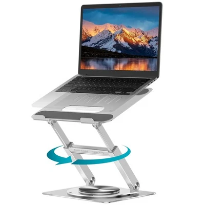 Suporte ergonômico giratório 360 para laptop ao longo da vida para mesa, riser para laptop com giro... - Imagem 1 de 4