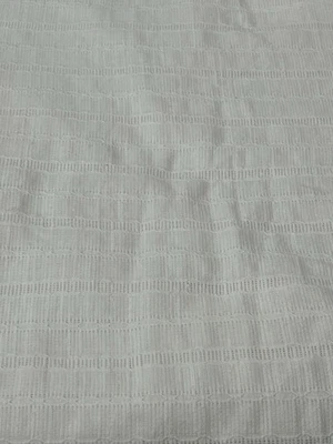 Unbranded Cotton Blend Fabric 3 yards 42" Wide White Woven Gauze Lightweight - Image 1 of 4