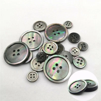 Mother of Pearl,Buttons,  Grey Shell ,Many sizes, Sewing Knitting Buttons - Image 1 of 4
