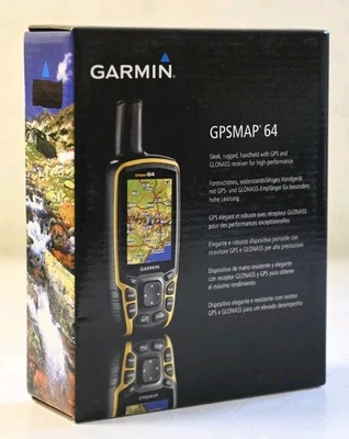 Garmin GPSMAP 64 GPS And GLONASS Receiver Handheld Device Hiking Navigator NIB - Image 1 of 4