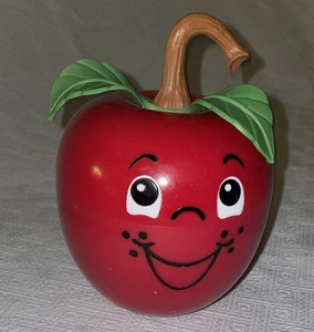 De colección 1972 Fisher Price Happy Apple Baby Roly Poly Chime Juguete 435 Vástago Largo - Imagen 1 de 6