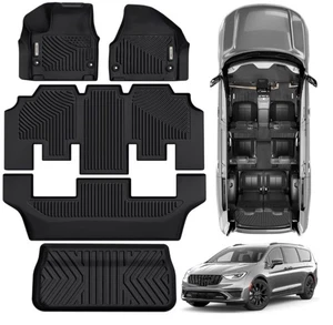 Alfombrillas y alfombrillas de carga OEDRO SELECCIONANDO Chrysler Pacifica 2017-2025 sin modelos híbridos - Imagen 1 de 6