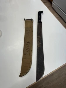 U.S. Legitimus Machete 1945 + ‘42 Canvas Sheath ORIGINAL - Picture 1 of 5