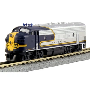 Kato 106-0051 N EMD F7 Freight Set Santa Fe ATSF Loco Cars a Caboose Track Power - Picture 1 of 2