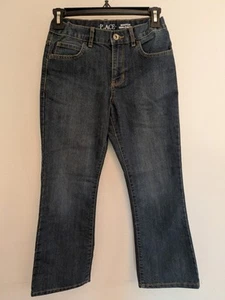 The Children’s Place Denim Jeans Bootcut Adj Waist Boys Size 8 Husky 24x24 - Picture 1 of 7