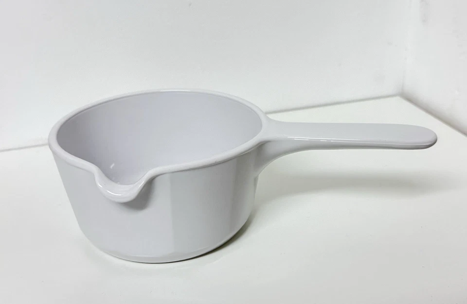 CorningWare Stieltopf, Topf mit Stiel,  Kasserolle: weiß, 13 cm / Pyroflam - Bild 1 von 4