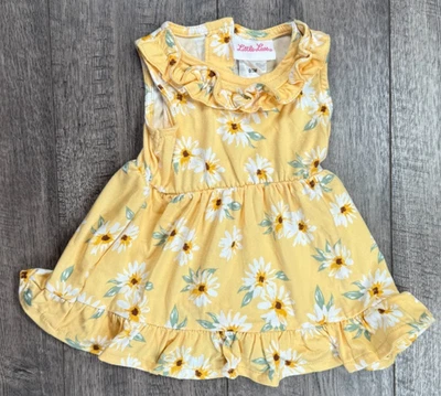 Vestido Margarita Amarillo 0-3 Meses Ropa Bebé Niña Little Lass Foto 1 de 3