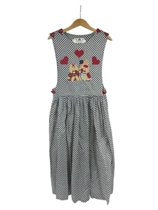 The Briar Patch Pinafore Apron Cottage Bear Patterned Dress Teacher Womens 12 - Picture 1 of 7