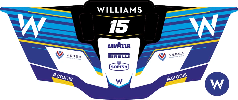 Williams Skin for Logitech G29 G920 G27 G25 Custom Vinyl Decal Sticker Graphic - Image 1 of 1