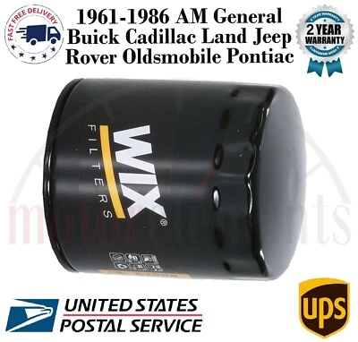 Oil Filter For 1961-1986 AM General American Buick Cadillac Land Rover Pontiac - Image 1 of 4