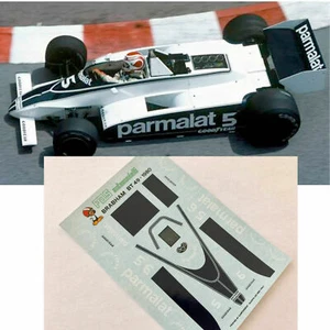 decalcomanies calcas 1:43 slot f1 GP brabham bt49 1980 n. piquet - h. rebaque - Imagen 1 de 2