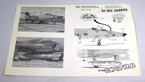 Mc Donnell RF-101C Voodoo 2 Sided Print International Plastic Modeler's Society - Picture 1 of 2