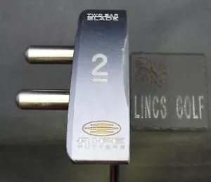 Rife Two Bar Blade Putter Steel Shaft 89.5cm Length Rife Grip + Headcover - Picture 1 of 11