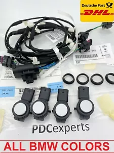 4X new original BMW 1' 3' 4' F30 F31 F32 parking ultrasonic sensors PDC + wiring - Bild 1 von 5