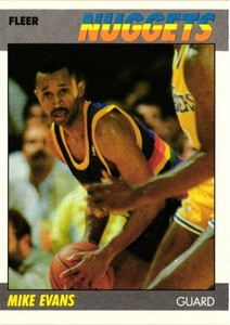 MIKE EVANS 1987-88 Fleer Basketball #36 BUY ANY 2 ITEMS FOR 50% OFF   B205R1S25P