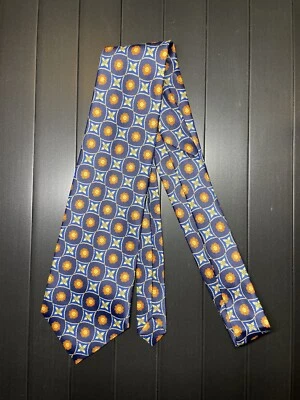 Gravata vintage park Avenue by Raymond President geométrica - Imagem 1 de 3