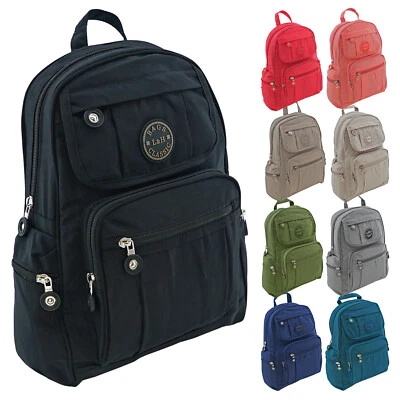 + Damen Tasche Rucksack Schultertasche Shopper Citybag Crinkle-Nylon NEU! 1721K - Bild 1 von 2