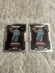 Lot of 2 2023-24 Panini Prizm Monopoly Brandon Miller RC Base #15 - Picture 1 of 1