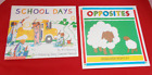 Set of 2,Paperback Scholastic & Trumpet Books- "Opposites" & "School Days"