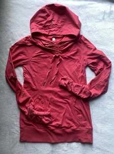 Lululemon Run Ambition Pullover Sweatshirt Hoodie Pferdeschwanz rosa Damen Größe 4 - Bild 1 von 12
