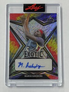 Maria Gakdeng 2022 Leaf Exotic Basketball No.BA-MG1 2/5 Autograph Rookie Card