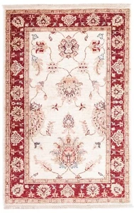 Teppich Ziegler Handgeknüpft Perserteppich Orientteppich Carpet Rug 127x81cm - Bild 1 von 8