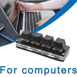 4Key Gaming Keyboard Programming Macro keypad Mechanical E4R Keyboard T1H V2Y4 - Picture 1 of 11