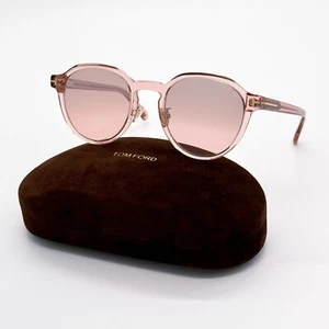 NEW TOM FORD TF974/K 74Z WOMEN PINK ROUND SUNGLASSES TOM FORD FT0964/K - Picture 1 of 8