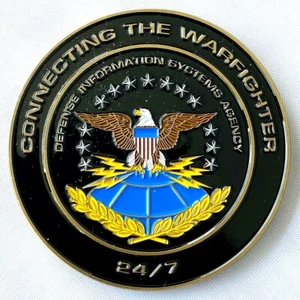 USN US Navy DISA-PAC Defense Information Systems Agency Pacific Command-Coin - Picture 1 of 4