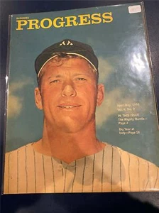 Revista Business Progress 1966 Mickey Mantle en portada Echa un vistazo - Imagen 1 de 1