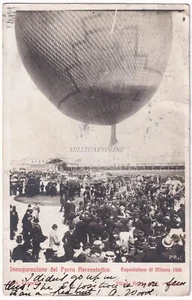 MILANO - Esposizione 1906 - Inaugurazione Parco Aerostatico, Pallone - Cartolina - Picture 1 of 2