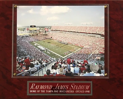 TAMPA BAY BUCCANEERS RAYMOND JAMES STADIUM ENMARCADO FOTO 8X10 - PLACA DE PARED 12X15 Foto 1 de 3