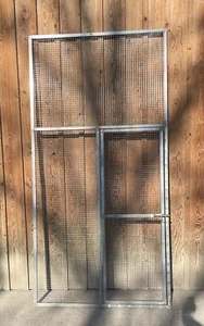 Volierenelement mit Türe Edelstahl 250x125cm 19x19mm/1,5mm Rahmenstärke 30x30mm - Bild 1 von 5
