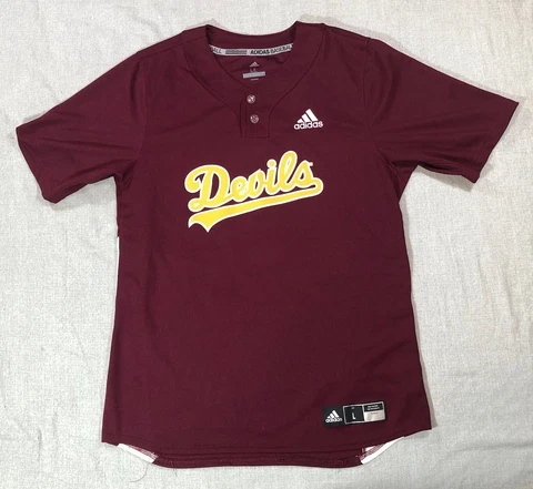 ASU Arizona State Sun Devils Jersey Mens Large Baseball Team adidas Cover