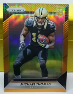 2016 Panini Prizm Michael Thomas Rookie Refractor Orange #'d 267/299 RC Clean - Picture 1 of 2
