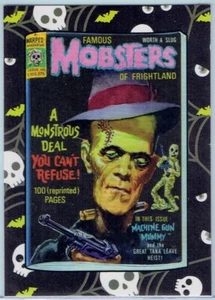 Insertos de películas de terror 2018 Topps Wacky Packs #8 Famous Mobsters Frightland - Imagen 1 de 2