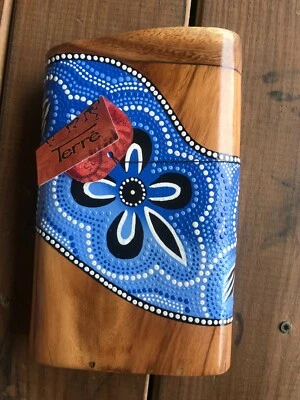 TERRE Percussion Compact Travel Pocket Didgeridoo Key Cis (10" x 5") Blue Color