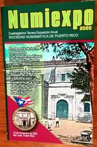 Revista NUMIEXPO 2020 Libro SOCIEDAD NUMISMATICA PUERTO RICO Token Ficha Medal - Picture 1 of 5