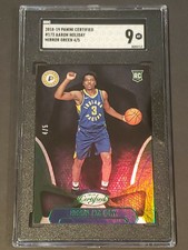 2018 Panini Certified Mirror Green SSP /5 Aaron Holiday RC SGC 9 RARE Rookie