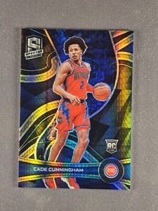 2021-22 Panini Spectra #102 Cade Cunningham Asia Silver Hyper Prizm Rookie RC
