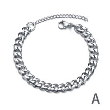 Cuban Chain Men Bracelet Classic Stainless Steel 3/5/7mm Width Chain BracelLO i