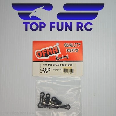 OFNA 30410 6mm Ball & Plastic Joint, 6 PCS - Image 1 of 2