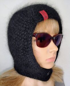 Hand knitted hood, Beanie hats, Hand knitted wool hat, Gestrickte Kaputze 