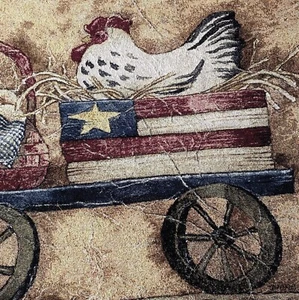 Pure Country Weavers Hahn Patriotischer Wandteppich Überwurf Decke 50 x 70 Zoll  - Bild 1 von 6