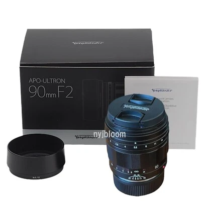 New Voigtlander APO-Ultron 90mm F2 VM Mount Manual Focus Lens - BLACK  - Image 1 of 4