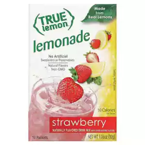 True Citrus, True Lemonade, Fresa Limonada, 10 Paquetes, 0,11 oz (3 g) Cada uno - Imagen 1 de 2