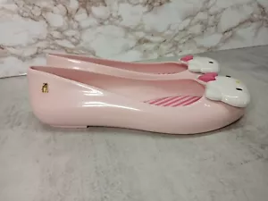 Melissa Hello Kitty Pink Limited Edition Rare Slip on Shoes Women's Size 7 US - Picture 1 of 11