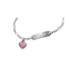KIDS ENGRAVING BRACELETS WITH PENDANT-925 STERLING SILVER-MADE IN GERMANY